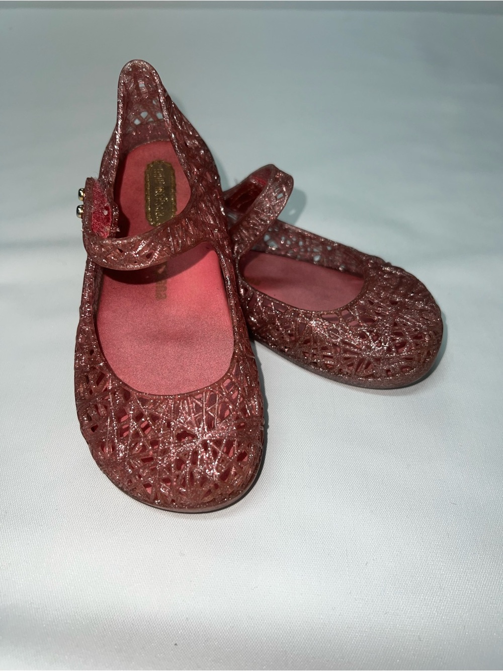 Mini Melissa Toddler Campana Zig Zag Mary Jane Pink